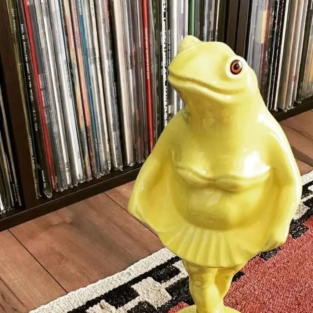 Mid Century Modern Boris Amplified Ballerina Frog Figurine